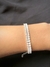 Pulseira Baguete Riviera Banhada a Prata