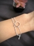 Pulseira Dupla Classic e Círculo Banhada a Prata - comprar online