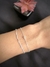 Pulseira Dupla Delicada Banhada a Prata