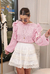 Tricot babado bicolor off white - Bemi concept