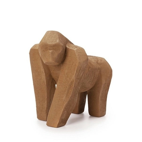 ESCULTURA GORILA TERRACOTA - POLIRESINA