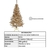 ARVORE DE NATAL TRADICIONAL 1,5M DOURADO 350 GALHOS na internet