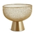 CENTRO DE MESA EM METAL DOURADO 20CM