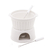 APARELHO DE FONDUE 4PC CLASSIC BRANCO 400ml