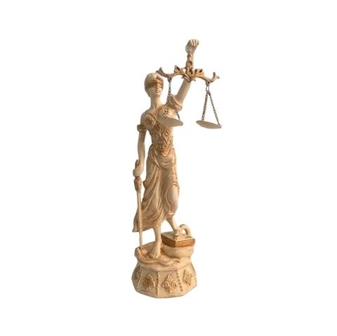 DAMA DA JUSTICA EM RESINA PINTURA NEW 45CM
