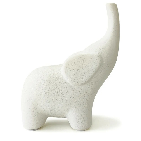 ESCULTURA ELEFANTE EM CERAMICA GRANDE