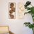 ADORNO DE PAREDE CIRCULOS MARROM 61CM - comprar online