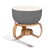 APARELHO DE FONDUE 5 PECAS ASPEN CINZA 350ML - comprar online