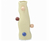 VASO DECORATIVO EM CERAMICA CREME COM BOLINHAS 28,5CM