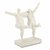 ESCULTURA CASAL DANÇANDO EM POLIRESINA BRANCO
