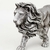 ESCULTURA LEAO PRATA EM POLIRRESINA 36CM - comprar online