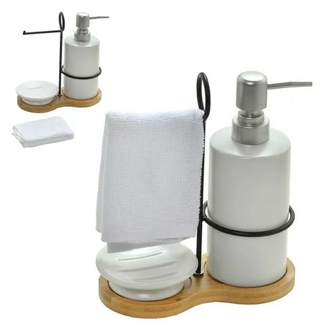 KIT 4 PECAS PARA BANHEIRO
