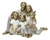ESCULTURA FAMILIA DECORATIVA CASAL COM FILHOS
