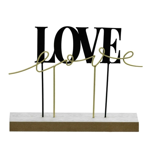 Enfeite de Mesa Love 20cm – Charme e Sofisticação