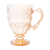 XICARA DE CRISTAL ECOLOGICO (LIVRE DE CHUMBO) IMPERIAL AMBAR METALIZADO 190ML - Parede com Graça Casa e Decoração®