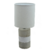 ABAJUR 110V 220V 45CM CIMENTO/CERAMICA E TECIDO CINZA