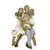 FAMILIA DECORATIVA SOMOS TRES NO BANCO 18CM - comprar online