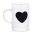CANECA VIDRO BOROSILICATO RESISTENTE AO CALOR BLACK HEART 280ml - comprar online