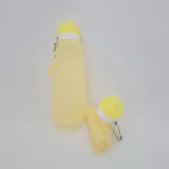 Garrafa de silicone dobrável 600ml