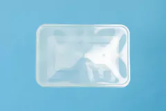 Contenedor rectangular transparente biodegradable Capacidad 650 ml