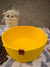 Cesto de algodão redondo - amarelo
