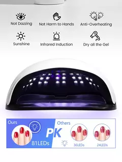 Lámpara LED Para Uñas de 380W