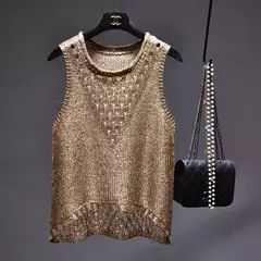 Imagen de Chaleco de Lentejuelas Brillantes