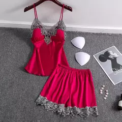 Pijama de Satén con Tirantes
