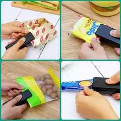 Mini sellador de Bolsas 2 en 1, Portátil Pecargable. en internet