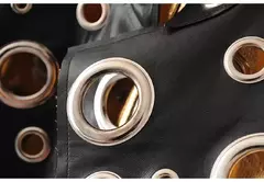 Chaqueta corta de Piel Sintética Remache Dorados - comprar en línea
