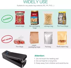 Mini sellador de Bolsas 2 en 1, Portátil Pecargable. - comprar en línea