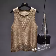 Chaleco de Lentejuelas Brillantes