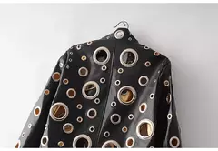 Imagen de Chaqueta corta de Piel Sintética Remache Dorados
