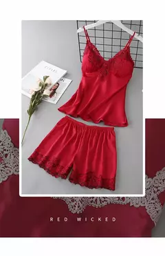 Conjunto de Pijama de Satén Suave - comprar en línea