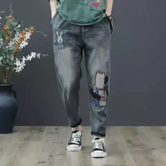 Pantalones Retro bordados - TOKO Directo a tu Puerta