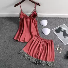 Pijama de Satén con Tirantes en internet