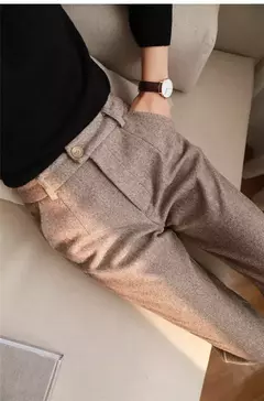 Pantalones de Tubo Lana Mujer - tienda en línea