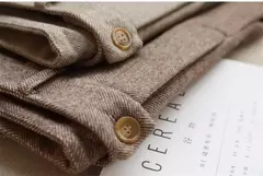 Pantalones de Tubo Lana Mujer