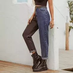 Pantalón Recto de Mezclilla con Estilo Moderno en internet