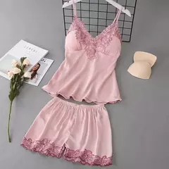 Conjunto de Pijama de Satén Suave en internet