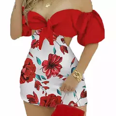 Vestido de verano con hombros descubiertos para mujer, traje informal de cintura
