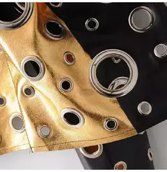 Chaqueta corta de Piel Sintética Remache Dorados en internet
