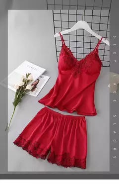 Conjunto de Pijama de Satén Suave - tienda en línea