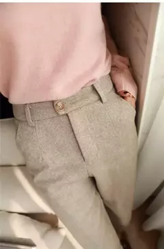 Pantalones de Tubo Lana Mujer - tienda en línea