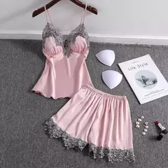 Pijama de Satén con Tirantes - comprar en línea