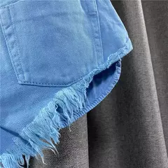 Shorts Cortos Rasgados con Borlas - tienda en línea
