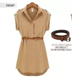 Vestido de verano de manga corta para mujer, minivestido europeo holgado de gasa