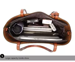 Imagen de Bolso Cuero Doble Correa