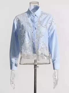 Camisa Elegante de Encaje - TOKO Directo a tu Puerta