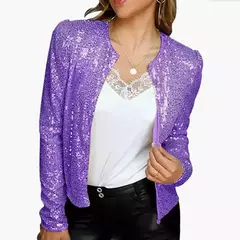 Chaquetas de Lentejuelas Lisa - tienda en línea